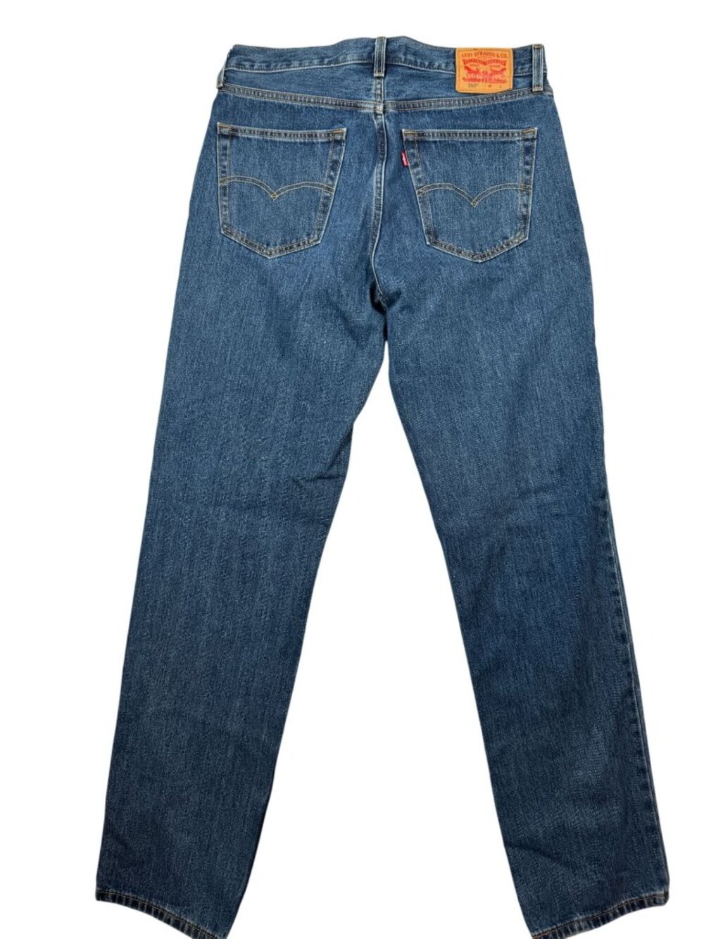 Levi's 550 Relaxed Fit Men's Jeans 100% Cotton Blue Dark Wash Mens Size 36 x 38 - Picture 3 of 9